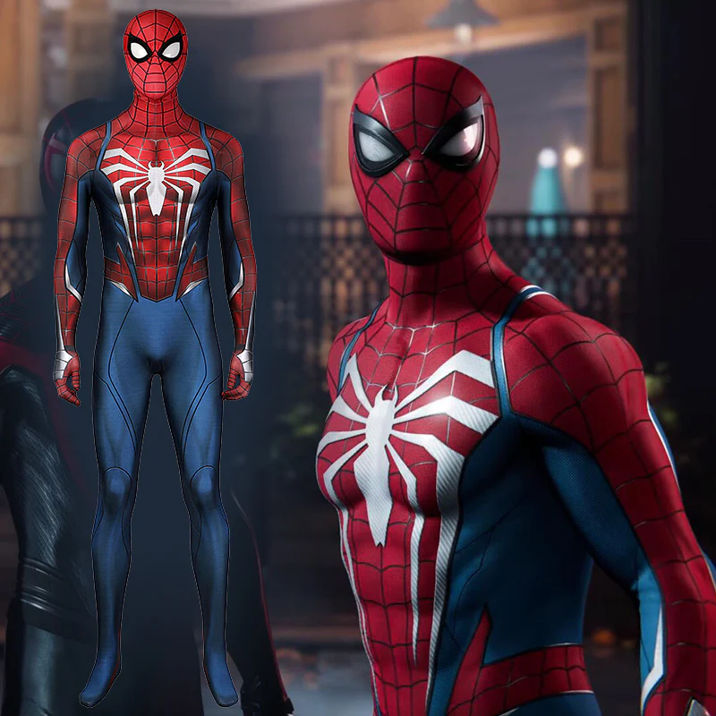 Peter Parker SpiderMan (Advanced Suit) PS5 Minecraft Skin
