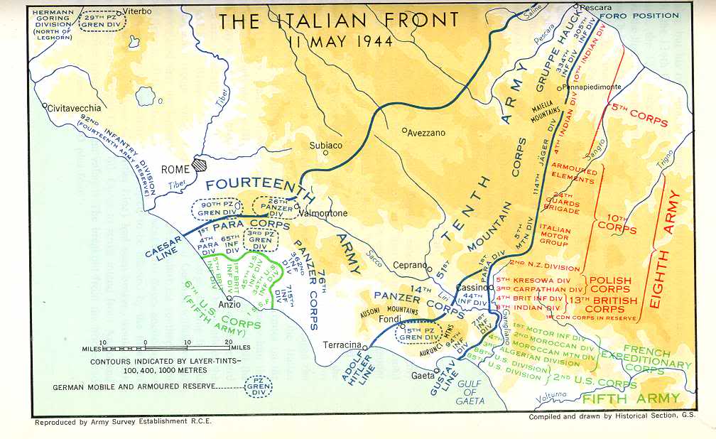 Frente italiano, 11 de mayo de 1944