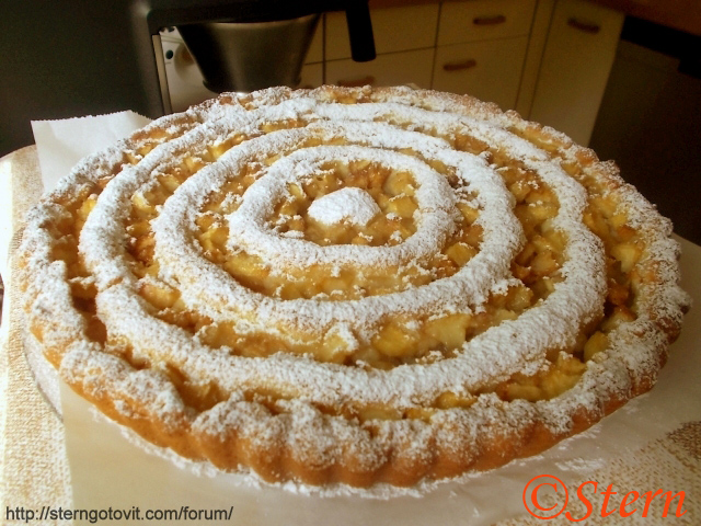 Пирог фруктовый с двойной начинкой