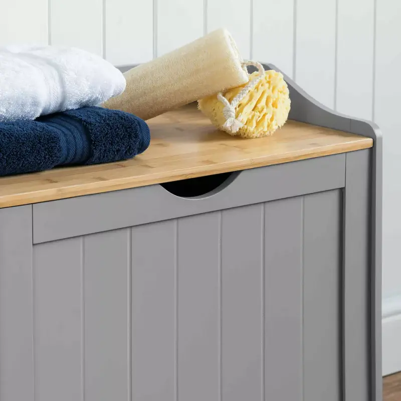 Wooden Slimline Bathroom Storage Unit Laundry Toilet Cleaning Tidy Organiser Box