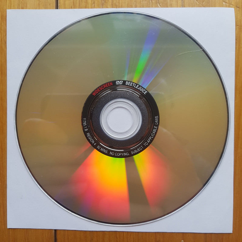 Movie DVD Beetlejuice Double Sided DVD Standard & Widescreen