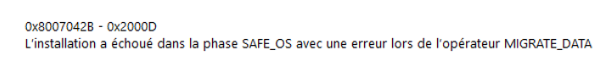Capture d écran install échouée 2025 12 13 164212