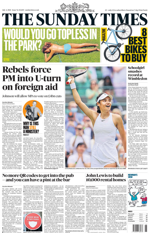The Sunday Times UK - July 25, 2021 The Sunday Times UK - July 25, 2021