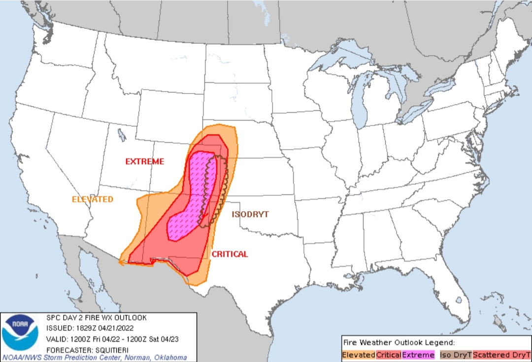 Extreme fire risk tomorrow for parts of Colorado and New Mexico | O-T ...