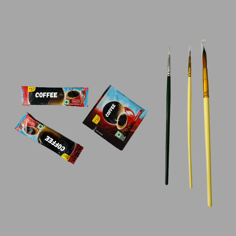Coffee Painting on Canvas DIY Kit 