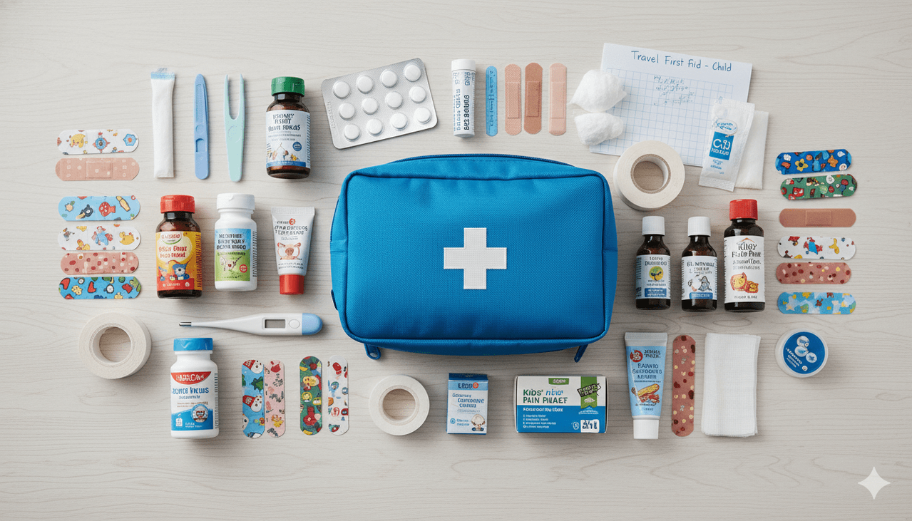 Дорожная аптечка для поездки с ребенком