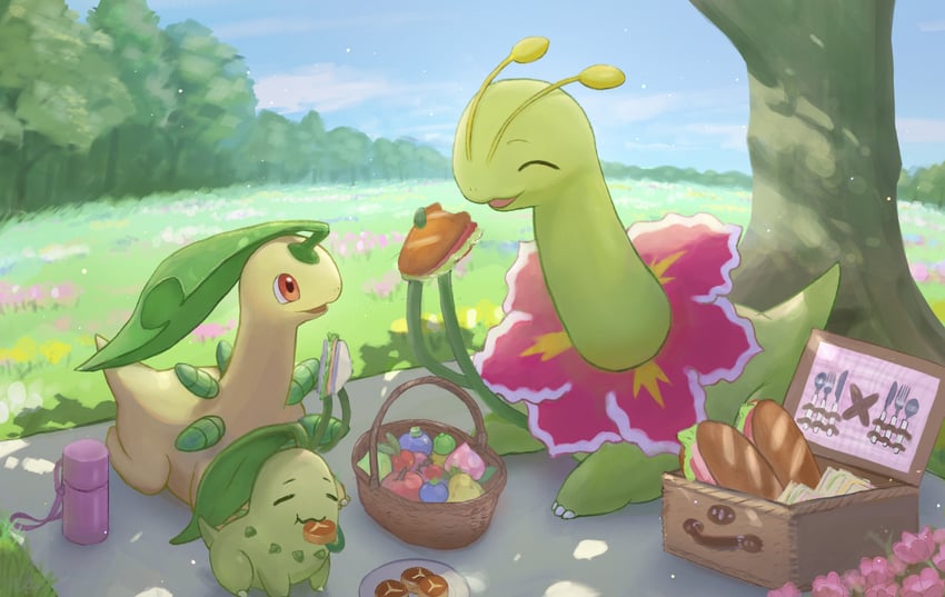 chikorita-meganium-and-bayleef-pokemon-d