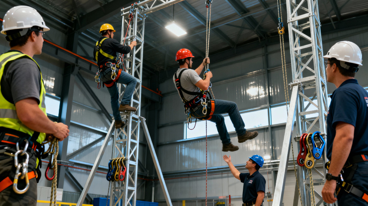 Обучение работе на высоте: программа подготовки, проверка навыков и сертификация