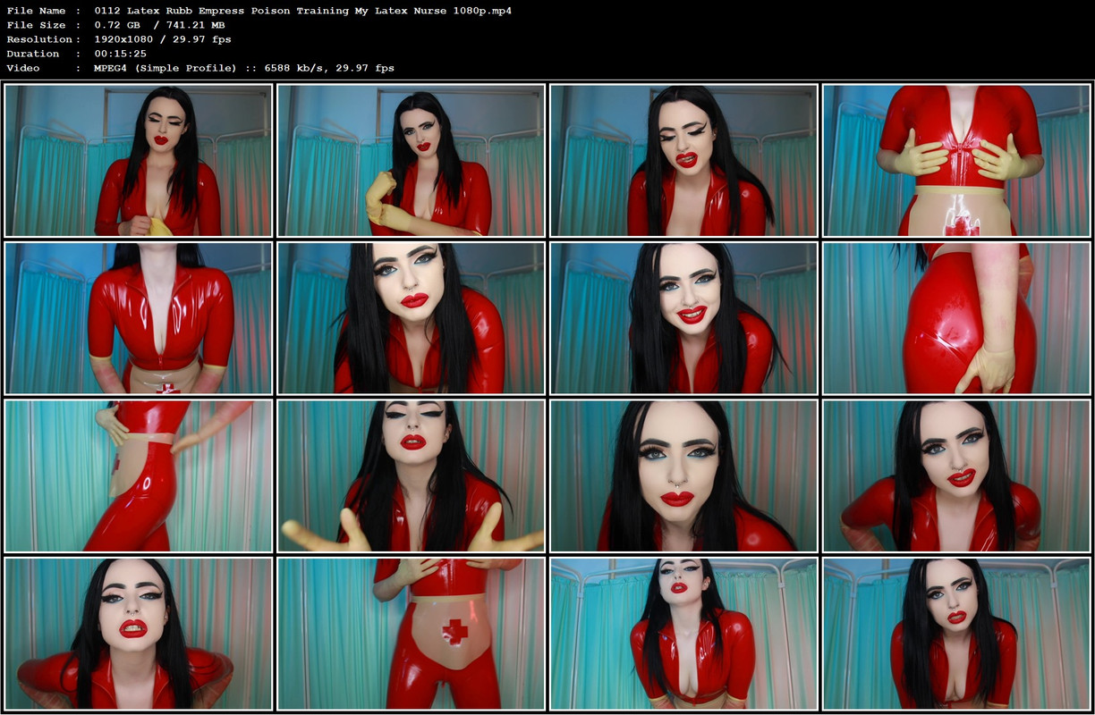 0112 Latex Rubb Empress Poison Training My Latex Nurse 1080p.mp4