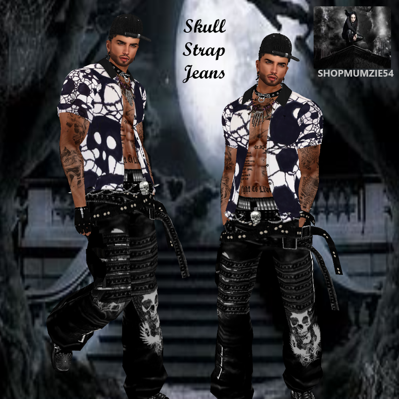 Skull-Strap-Jeans