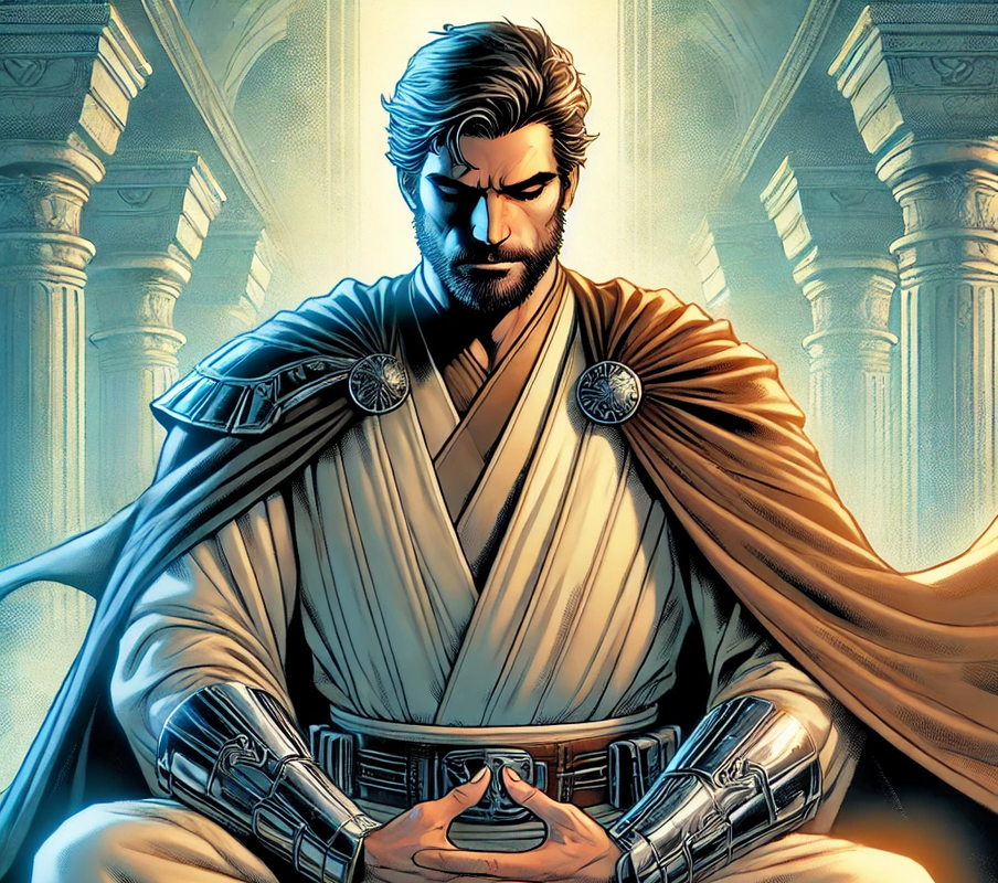 DALLE-2025-03-13-17-11-17-A-Western-Comic-style-illustration-of-a-powerful-Jedi-Master-and-Aielyn.png