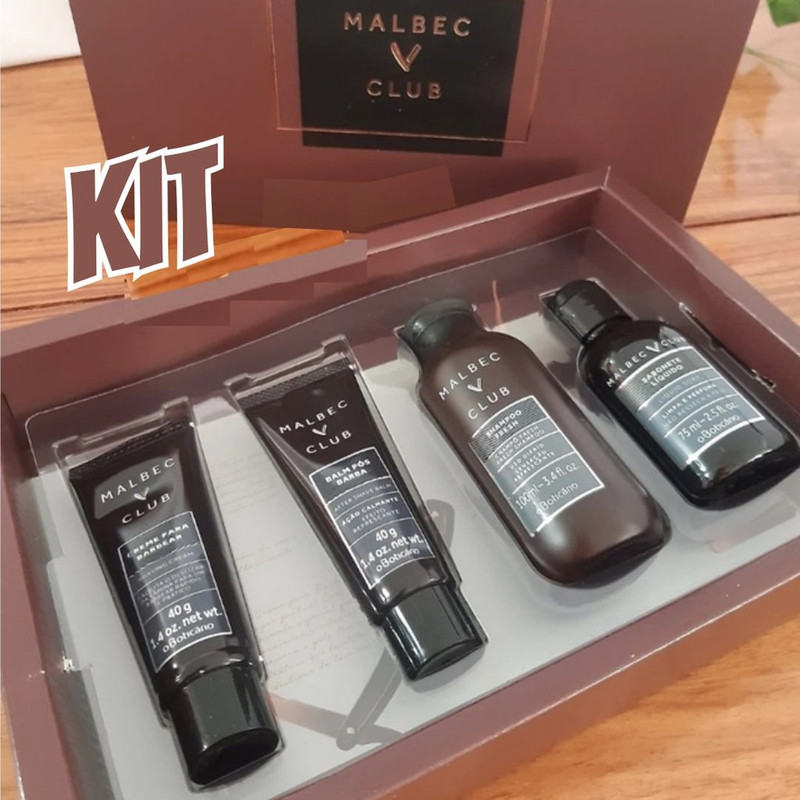 Kit Presente Malbec Club Masculino Boticário (4 Itens)