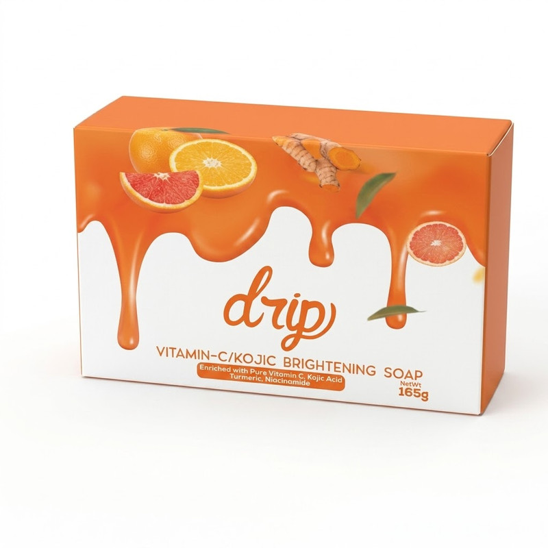 Drip Vitamin-C & Kojic Acid Brightening Bar Soap