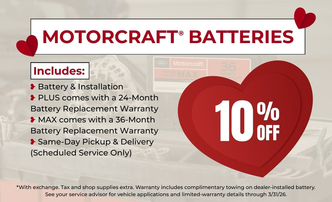 February 2026 Ford Battery Special