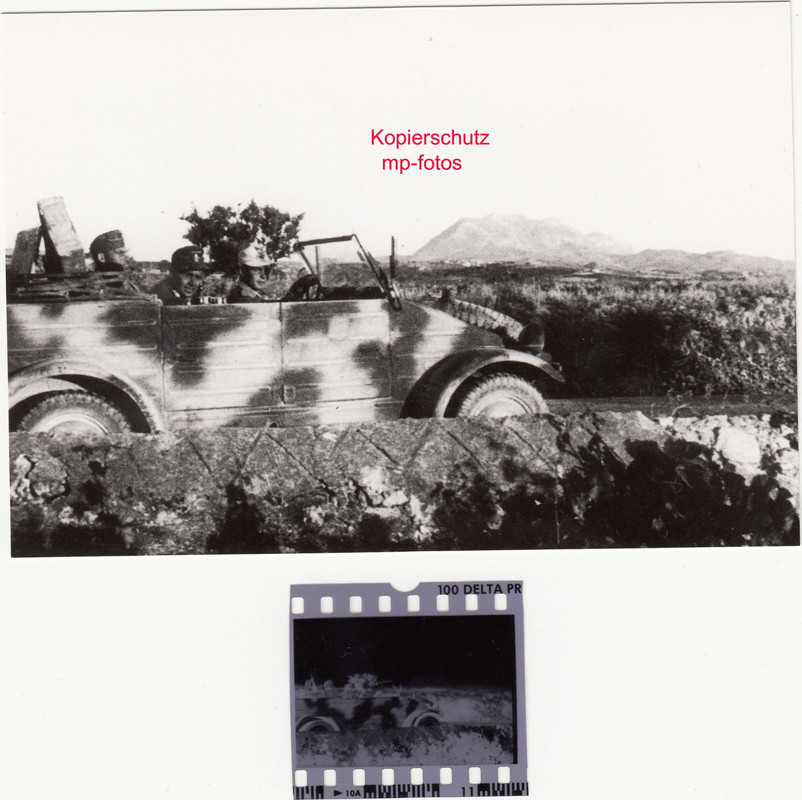 Negativ Fahrzeug Kübelwagen Tropen Italien7