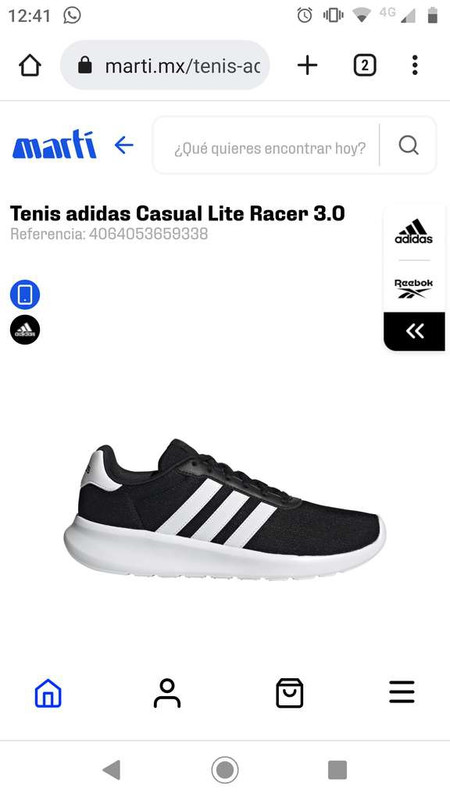 Martí: Tenis adidas Casual Lite Racer 3.0 Negros 