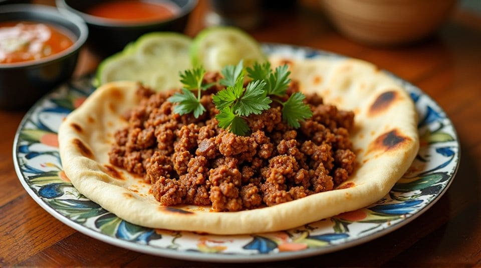 Naan Qeema – Stuffed Pakistani Flatbread with Minced Meat Filling