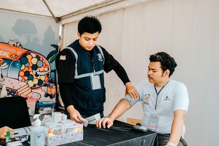 Fasilitas layanan kesehatan di event Prambanan Jazz 2023.