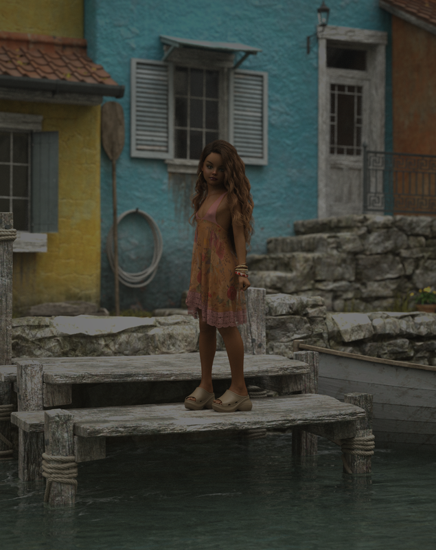Village by the sea image