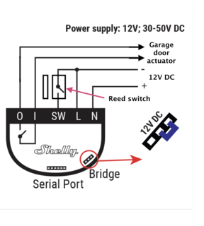 Garage door opener using Shelly 1 - Domoticz