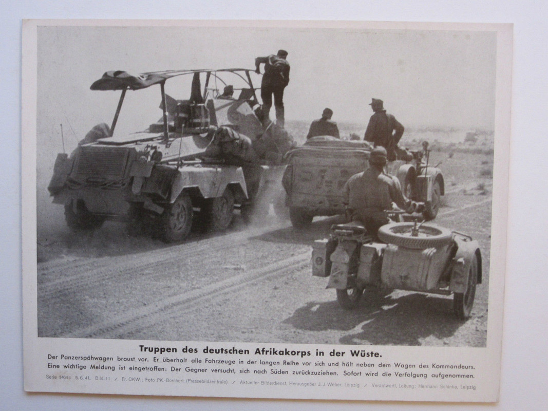 DAK AFRIKA SPW KRAD KÜBELWAGEN PANZERSPÄHWAGEN