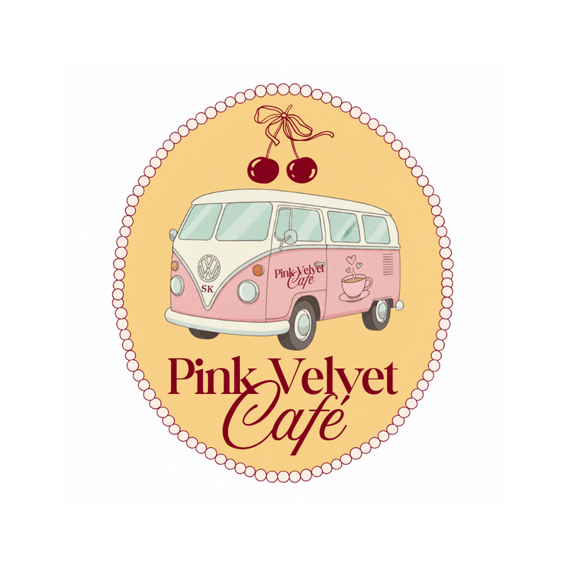 Proyecto de redes sociales y diseño para Pink Velvet Café, Cafetería