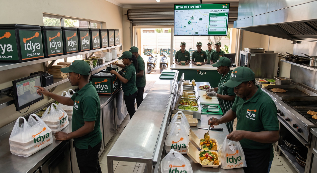 Chef Attractively Preparing Fresh Food for idya Orders