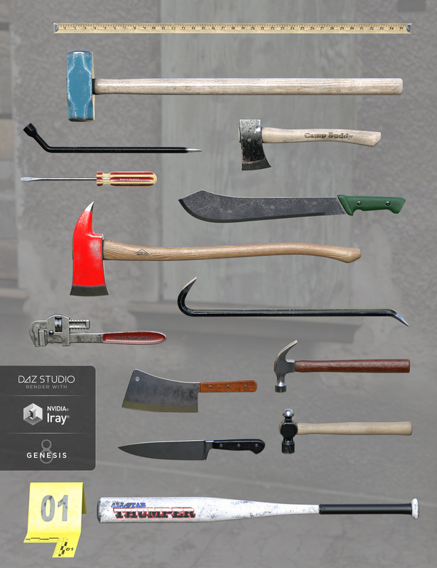 everyday weapons 00 main daz3d