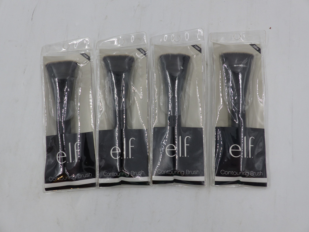 LOT OF 4 ELF 84035 CONTOURING MAKEUP BRUSH