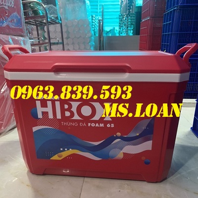 Thùng đựng đá ướp bia nước ngọt, thùng đá giữ nhiệt/ 0963.839.593 Ms.Loan Thung-da-hibox-65-L-do