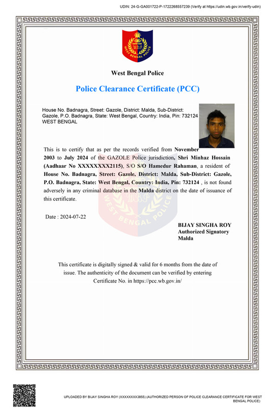Certificate 3