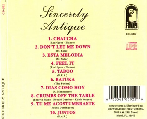 Sincerely Antique - Sincerely Antique (1973) [Reissue 1998] Lossless+MP3