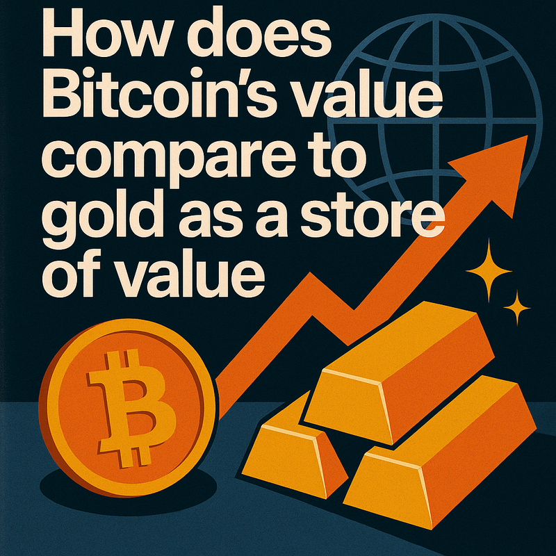 How does Bitcoin's value compare to gold as a store of value