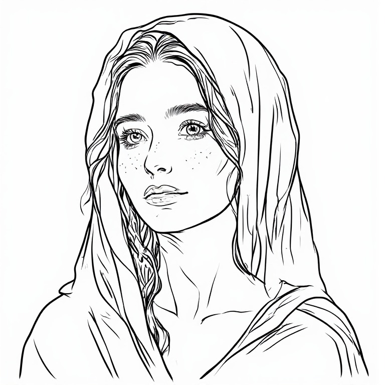 Madonna-l-Line-drawing-natural-(27)