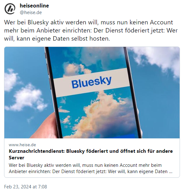 BlueSky offen für Förderation