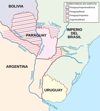 PARAGUAY - 20 Centavos Territorial-disputes-in-the-Platine-region-on-1864