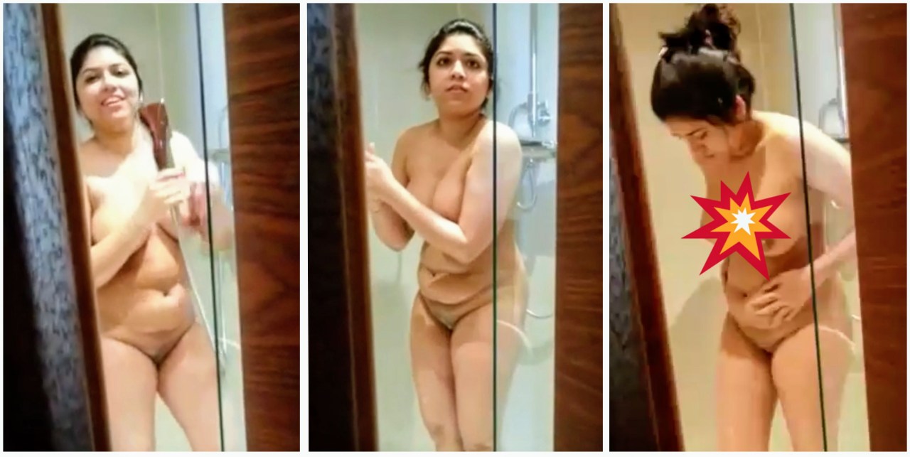 Horny bhabhi taking bath nude video