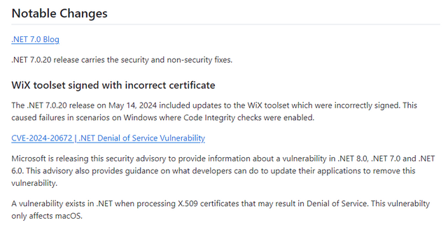 WiX toolset signed with incorrect certificate 
