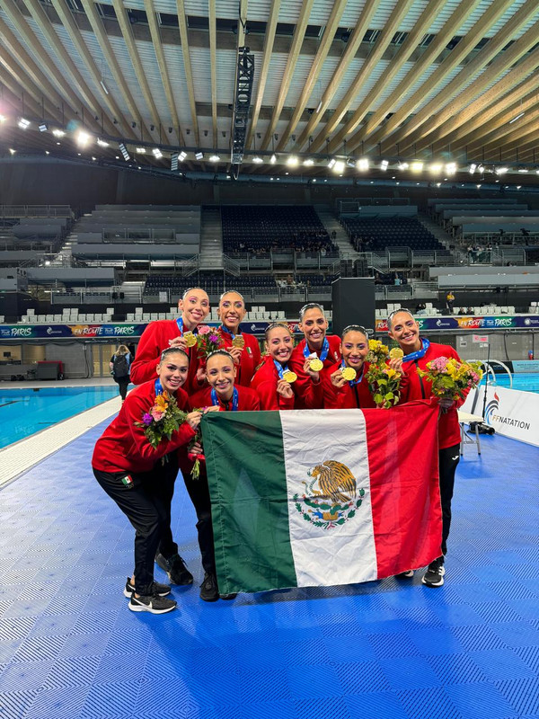 Segundo oro para equipo mexicano de natación artística en