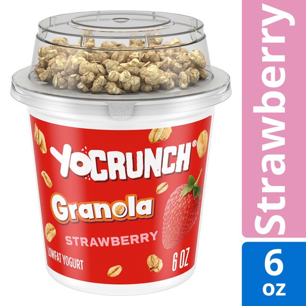 Yo Crunch Strawberry Lowfat Yogurt with Kellogg s Granola 1
