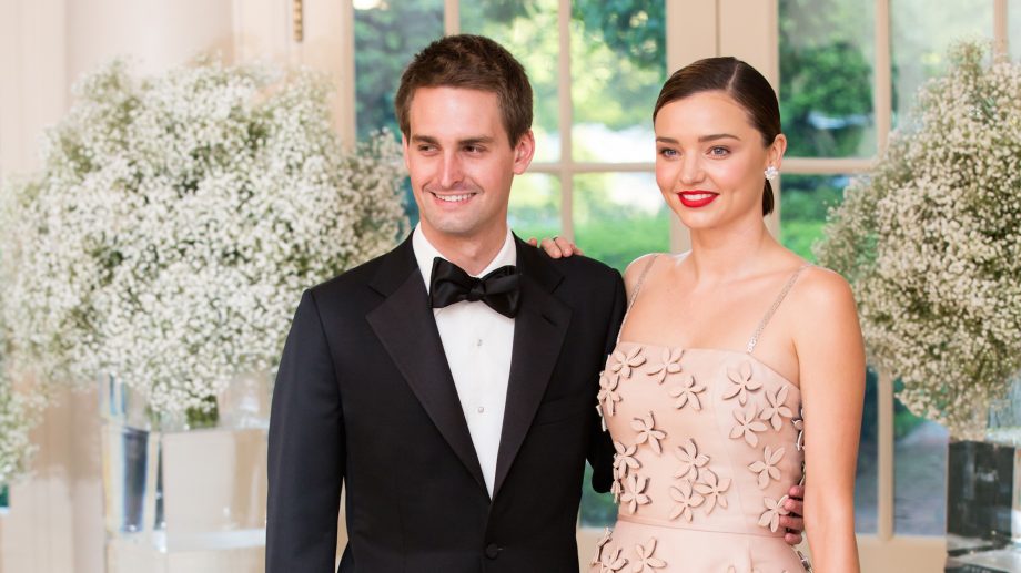 Miranda and Evan Spiegel