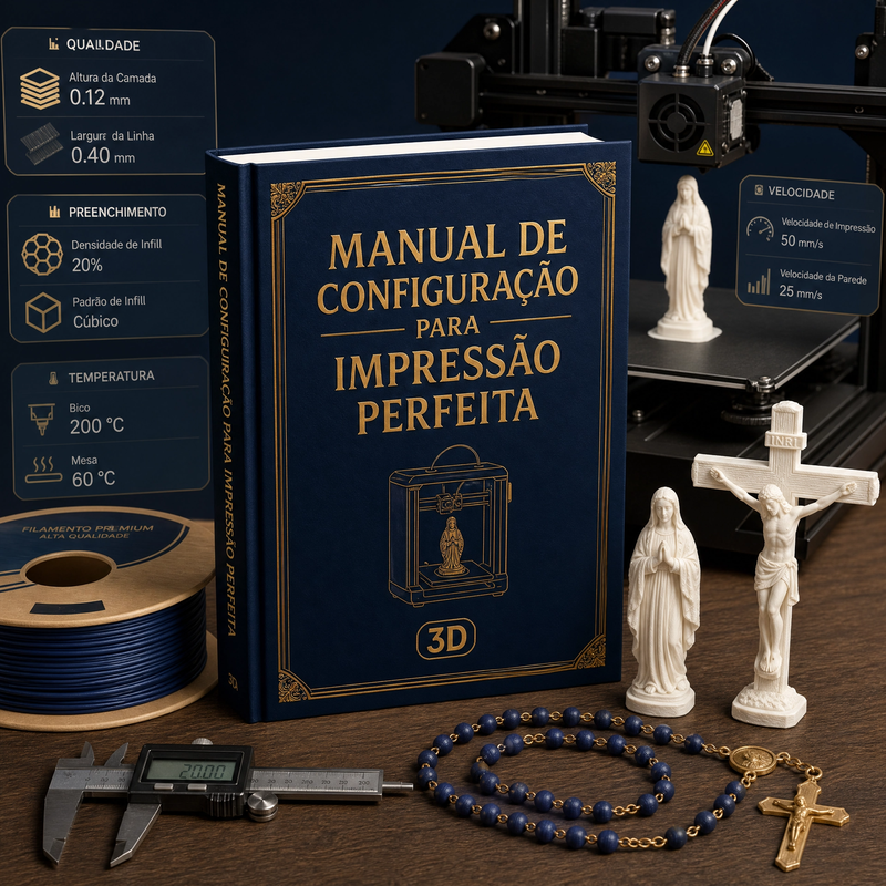 Manual de Configuração para Impressão 3D Perfeita