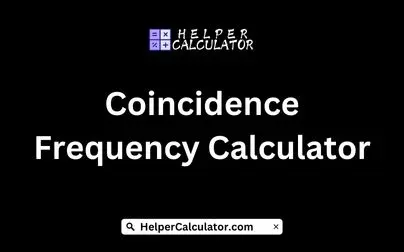 Coincidence Frequency Calculator