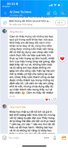 Phản hồi học viên