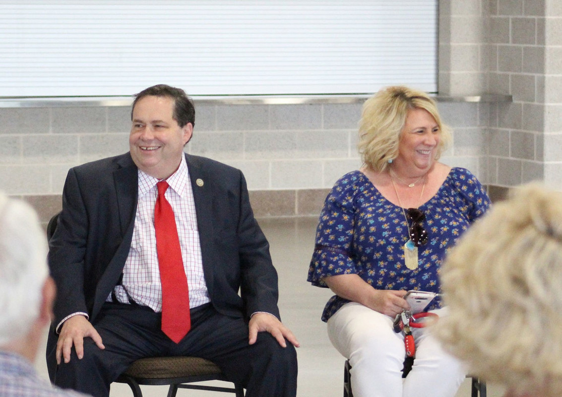 Farenthold with his wife Debbie Farenthold