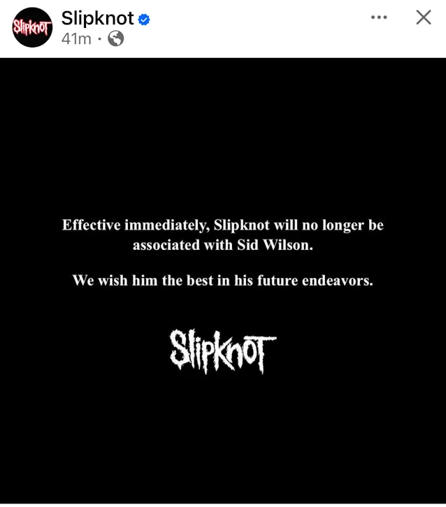 News | Οι Slipknot αποχαιρετούν τον Sid Wilson μετά από 28 χρόνια κοινής πορείας
