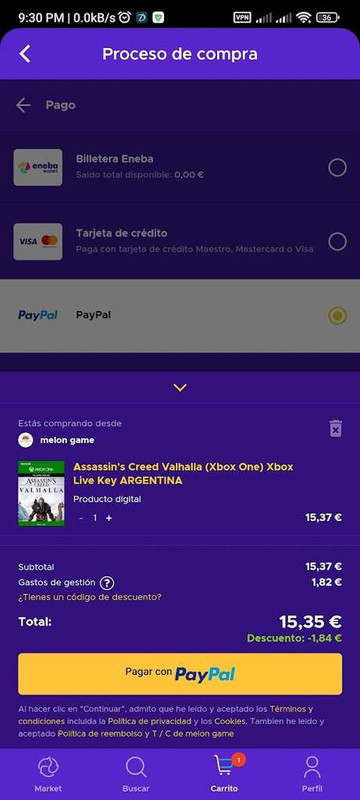 ENEBA - Assassin's Creed: Valhalla ARG XBOX (COMPRANDO DESDE APLICACIÓN) 