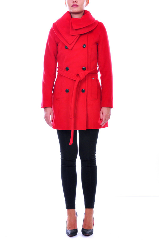 Katrin kaput Olimp sa duplom kragnom i kaišem - više boja