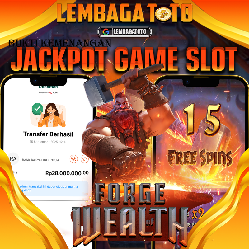 BUKTI JACKPOT 16 SEPTEMBER LEMBAGATOTO FORGE WEALTH  Rp.28.000.000,- LUNAS