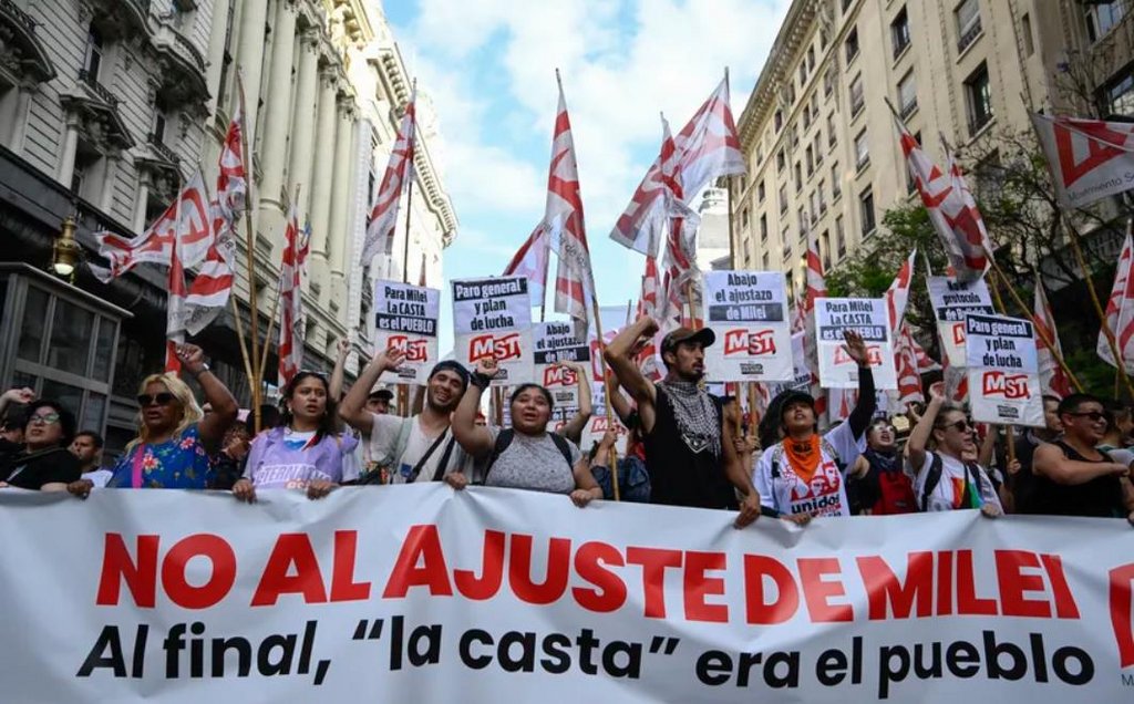 Protestas contra Milei